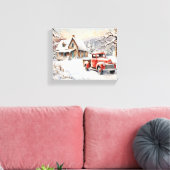 Kerstkunst uit het verleden canvas afdruk (Insitu (Woonkamer))