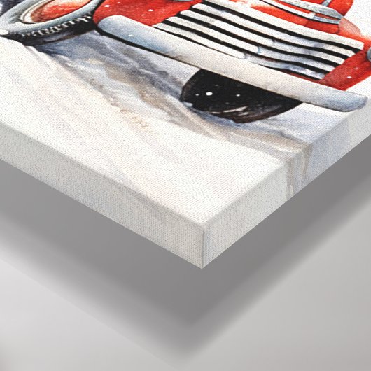 Kerstkunst uit het verleden canvas afdruk (Hoek(Onderkant))