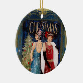 Kerstkunst van 1930 voor dames keramisch ornament (Rechts)