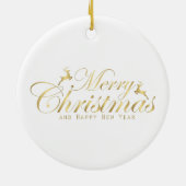 Kerstkunst van 1930 voor dames keramisch ornament (Achterkant)