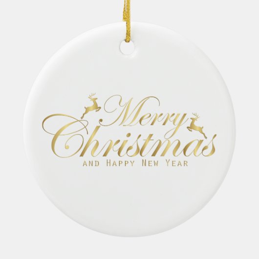 Kerstkunst van 1930 voor dames keramisch ornament (Achterkant)