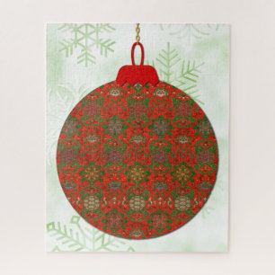 Kerstkunst Vintage Stijl Grote Puzzel