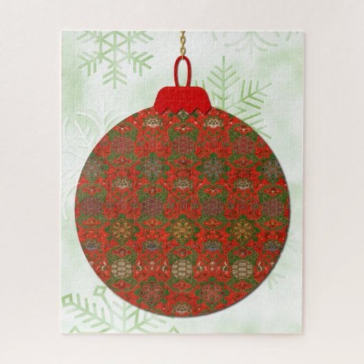 Kerstkunst Vintage Stijl Grote Puzzel (Verticaal)