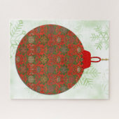 Kerstkunst Vintage Stijl Grote Puzzel (Horizontaal)