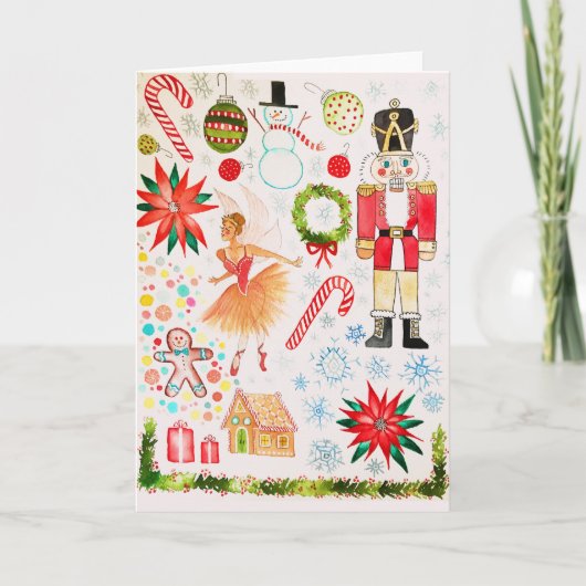 Kerstkunst voor liefdadigheidskaart kaart (Voorkant)