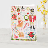 Kerstkunst voor liefdadigheidskaart kaart (Gele Bloem)