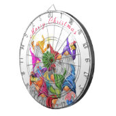 Kerstkunstbordcadeau met Gnomen-feestdag Dartbord (Voorkant Rechts)