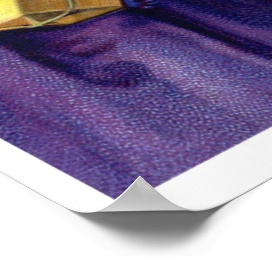 kerstkunstdrukken poster (Hoek)