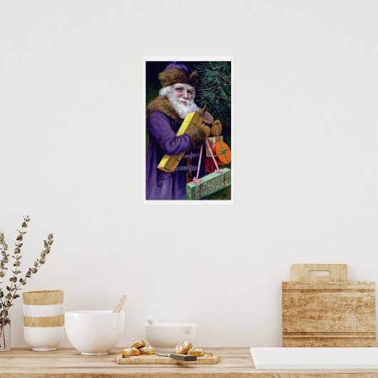 kerstkunstdrukken poster (Keuken)