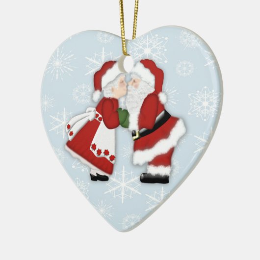 Kerstkus Keramisch Ornament (Links)