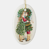 Kerstkus Keramisch Ornament (Rechts)