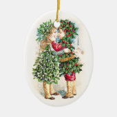 Kerstkus Keramisch Ornament (Voorkant)