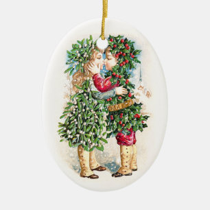 Kerstkus Keramisch Ornament