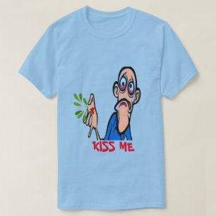 kerstkus me, voeg tekst toe - T-shirt