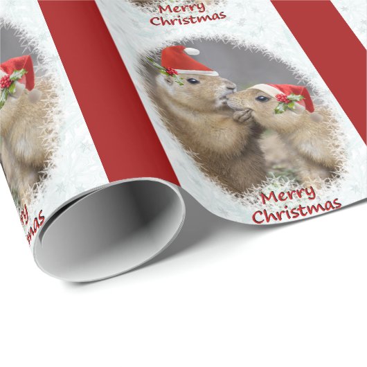 kerstkus-wrapppapier - Kerstmis Cadeaupapier (Rol Hoek)