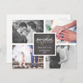 Kerstkusjes met warme wensen | Mistsletoe Bedankt Feestdagenkaart (Voorkant / Achterkant)