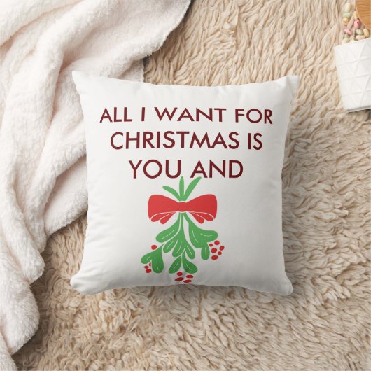 KERSTKUSSEN-ALLEMAAL WIL IK VOOR KERSTMIS IS JOU & KUSSEN (Deken)