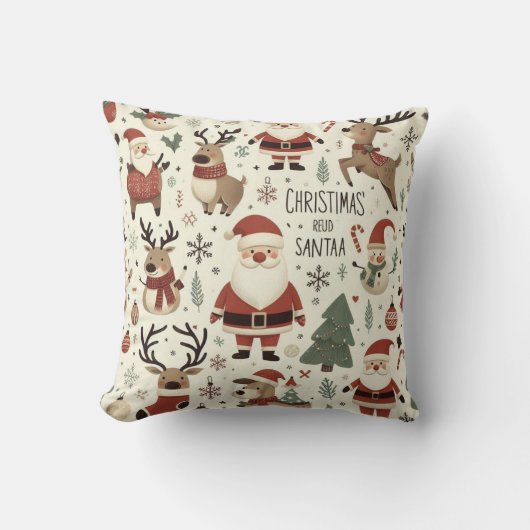kerstkussen kussen (Voorkant)