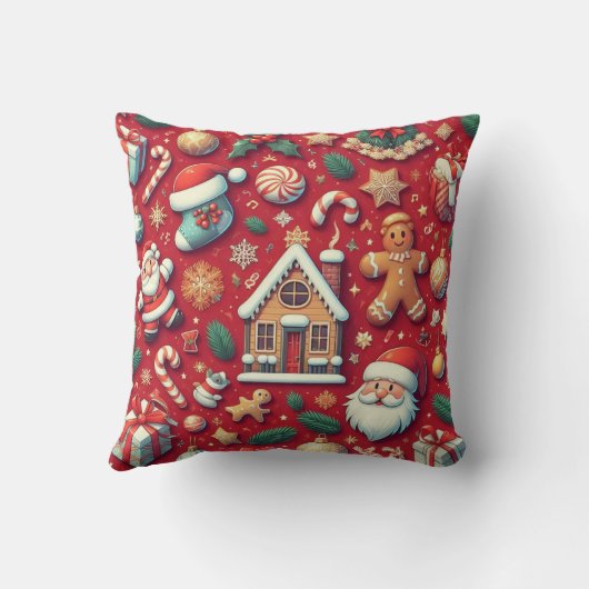 kerstkussen kussen (Achterkant)