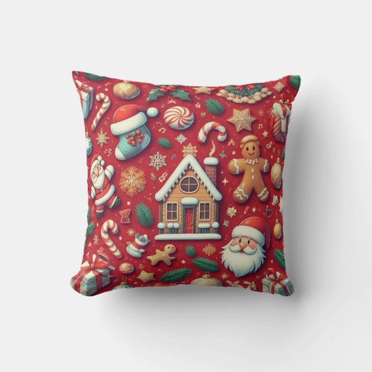 kerstkussen kussen (Voorkant)