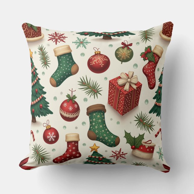 kerstkussen kussen (Voorkant)