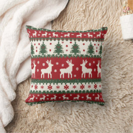 Kerstkussen met rendieren kussen