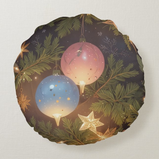 kerstkussen rond kussen (Achterkant)