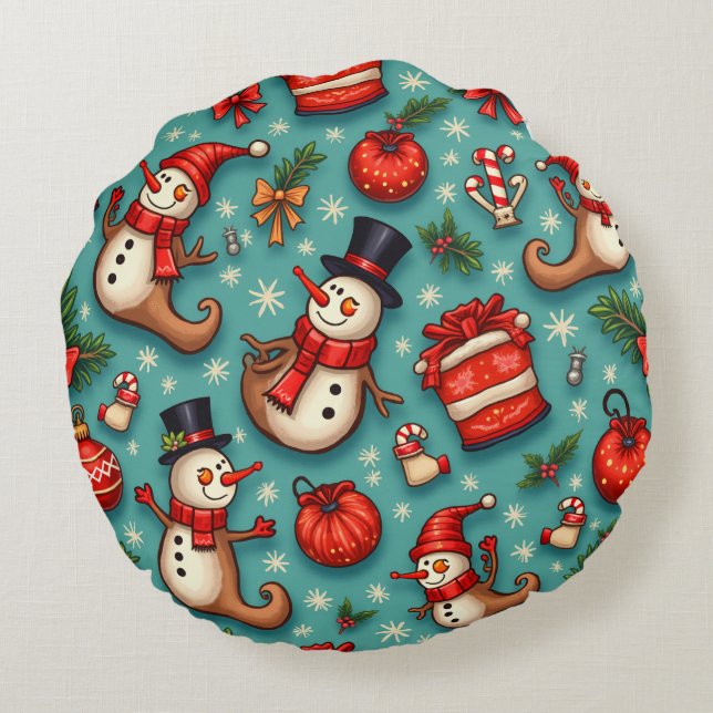 kerstkussen rond kussen (Achterkant)