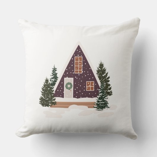 Kerstkussen: thuis kussen (Voorkant)