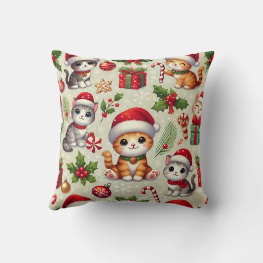 Kerstkussen voor katten kussen (Achterkant)
