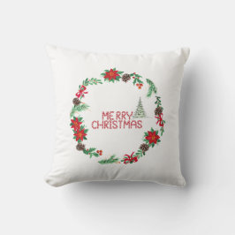 Kerstkussen "Vrolijk Kerstfeest" prachtig Kussen