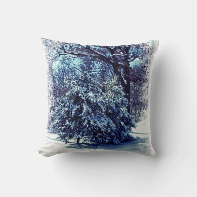 Kerstkussens voor een Winter Wonderland Kussen (Voorkant)