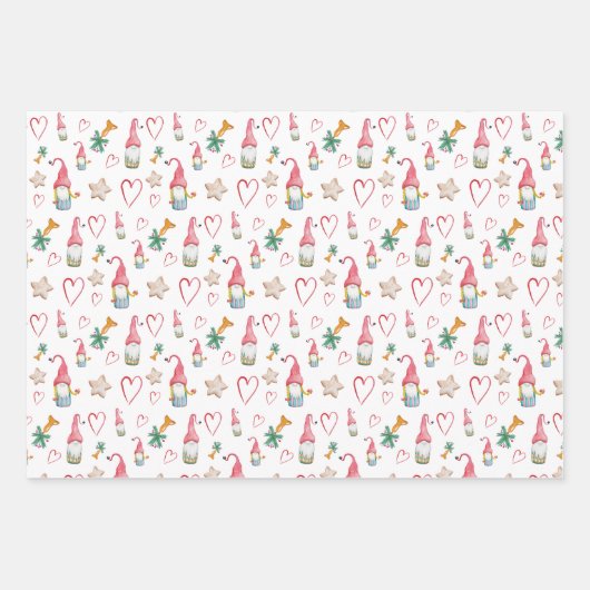 kerstkutnoma's in liefde inpakpapier vel (Voorkant)