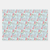 kerstkutnoma's in liefde inpakpapier vel (Voorkant 2)