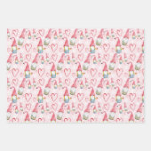 kerstkutnoma's in liefde inpakpapier vel (Voorkant)