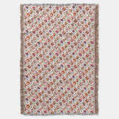 Kerstkwart quiltprint 12 dagen van Kerstmis Deken (Voorkant Verticaal)
