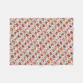 Kerstkwart quiltprint 12 dagen van Kerstmis Fleece Deken (Voorkant (Horizontaal))