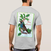 Kerstkwartel T-shirt (Achterkant)