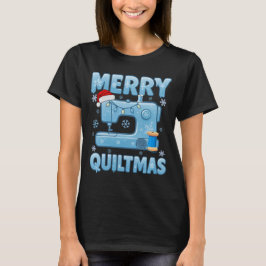 Kerstkwilt Naaimachine 4 T-shirt