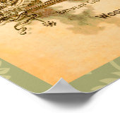 kerstlabel afdrukken poster (Hoek)