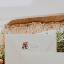 kerstlabel Baby shower retouradres