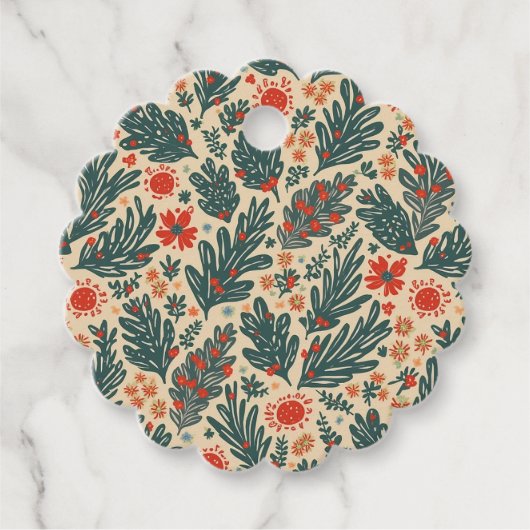 kerstlabel bedankjes labels (Voorkant)