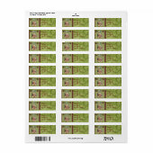 kerstlabel Beer retouradres Etiket (Full Sheet)