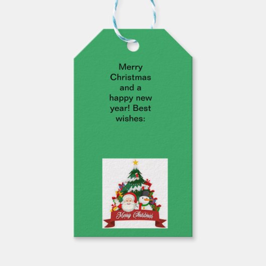 kerstlabel cadeaulabel (Voorkant)