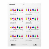 kerstlabel etiket (Full Sheet)