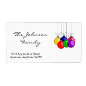 kerstlabel etiket (Voorkant)