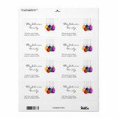 kerstlabel etiket (Full Sheet)