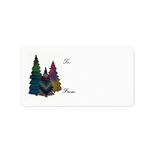 kerstlabel etiket (Voorkant)