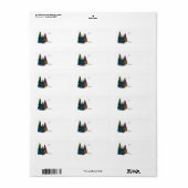 kerstlabel etiket (Full Sheet)