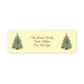 kerstlabel etiket (Voorkant)